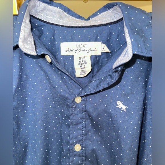 VGUC H&M Polka Dot Button Down Shirt - Picture 3 of 3